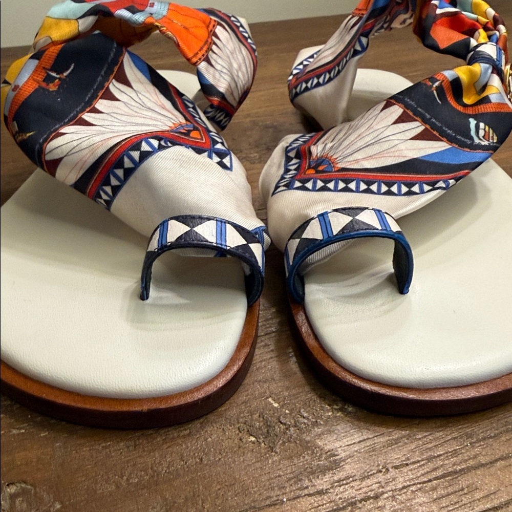 Tory Burch Selby Scarf Sandal - Picture 16 of 16